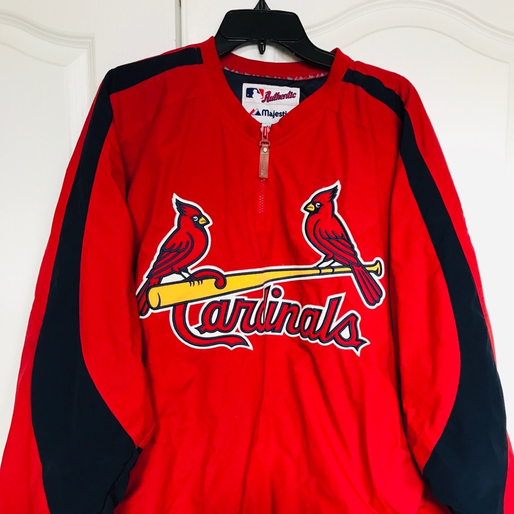 Red St. Louis Cardinals quater zipper jacket XXL